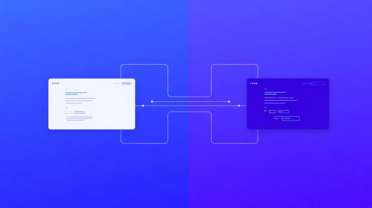 Jämförelsevisualisering av digitala plattformar sammankopplade med dataströmmar